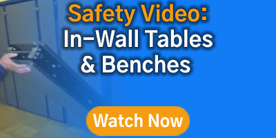  In wall tables and benches