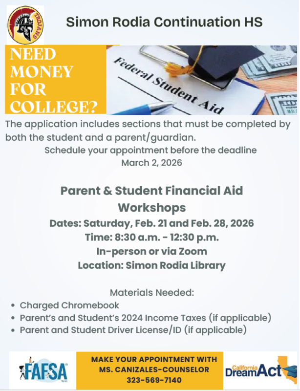 FAFSA Saturday Flyers