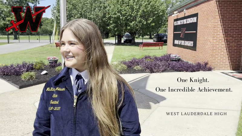 West Lauderdale High School FFA Honoree