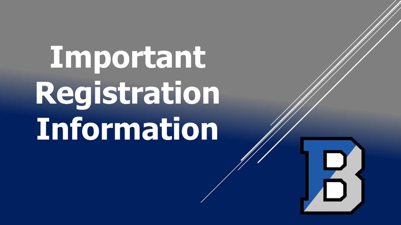 Image of text that says Important Registration Information