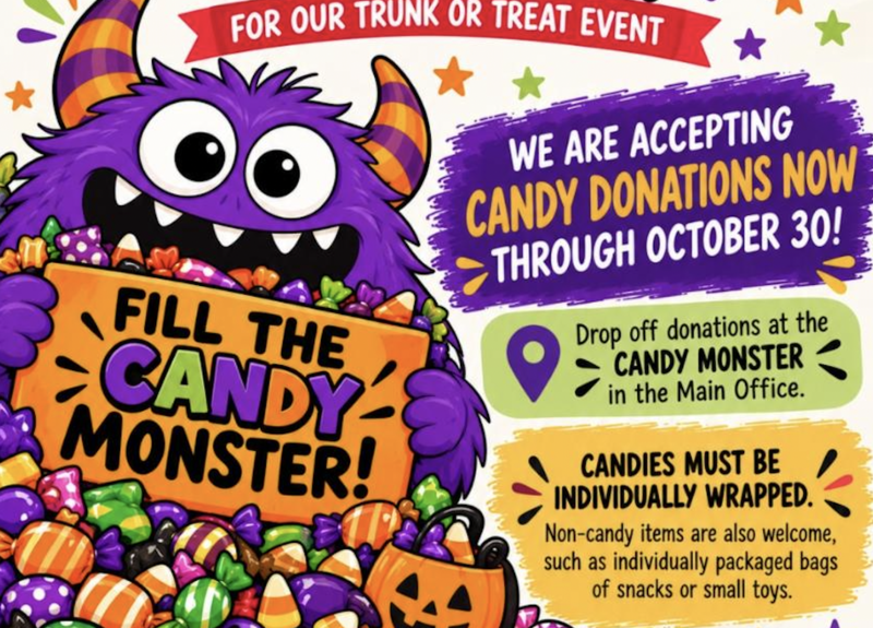 Candy Donation Post