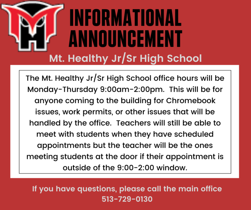New Hours for Jr/Sr High School Office Featured Photo
