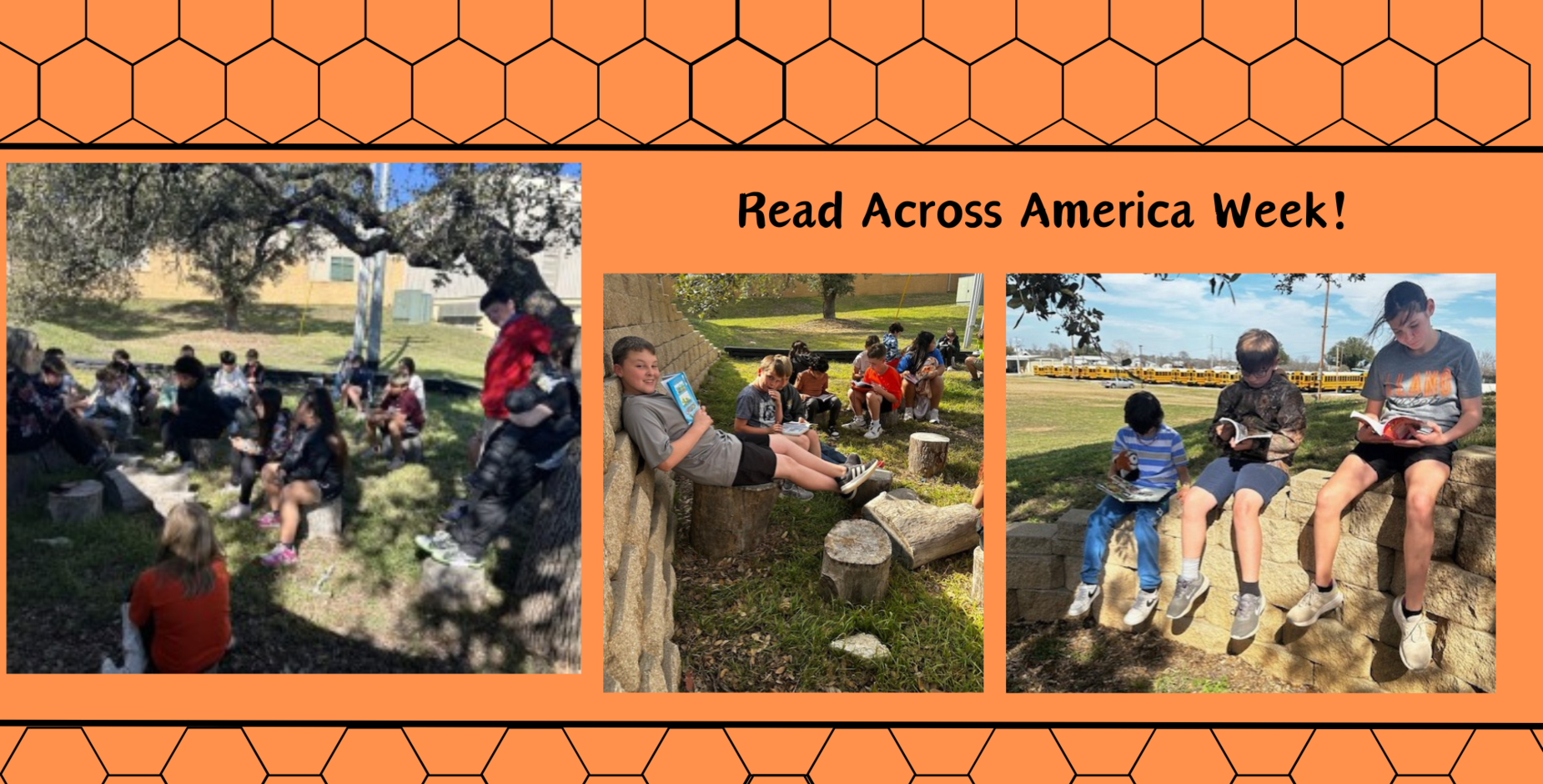 5th graders enjoyed some outside reading time!