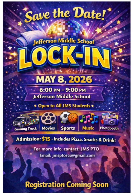 Save the Date - JMS Lock-In - May 8, 2026