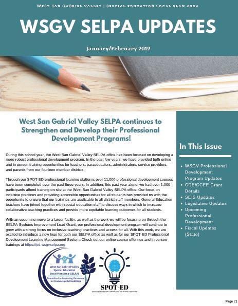 Jan/Feb 2019 Newsletter