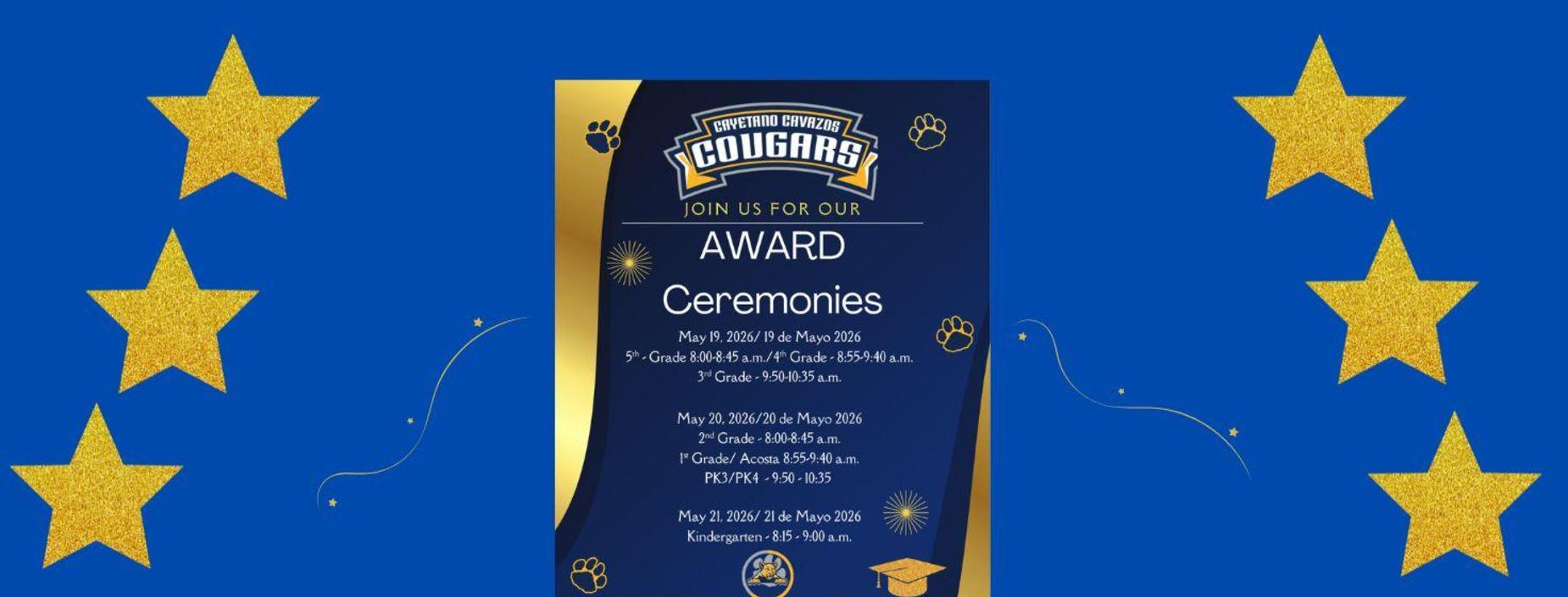 Award Schedule 2025-2026