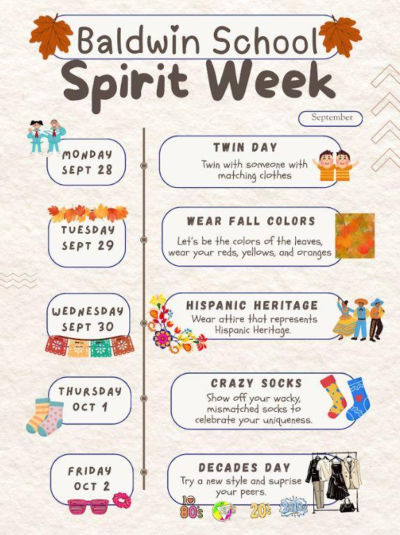 SPIRIT WEEK 9/28 - 10/2 Featured Photo