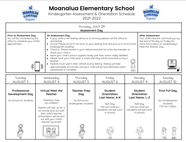 Welcome To Kindergarten In K1 Elise Teruya Moanalua Elementary