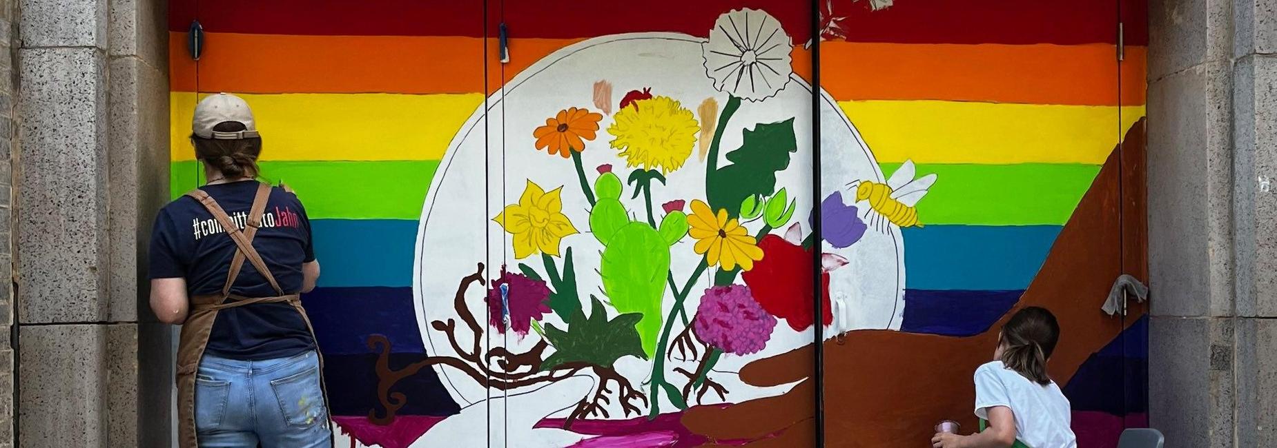 Belmont mural