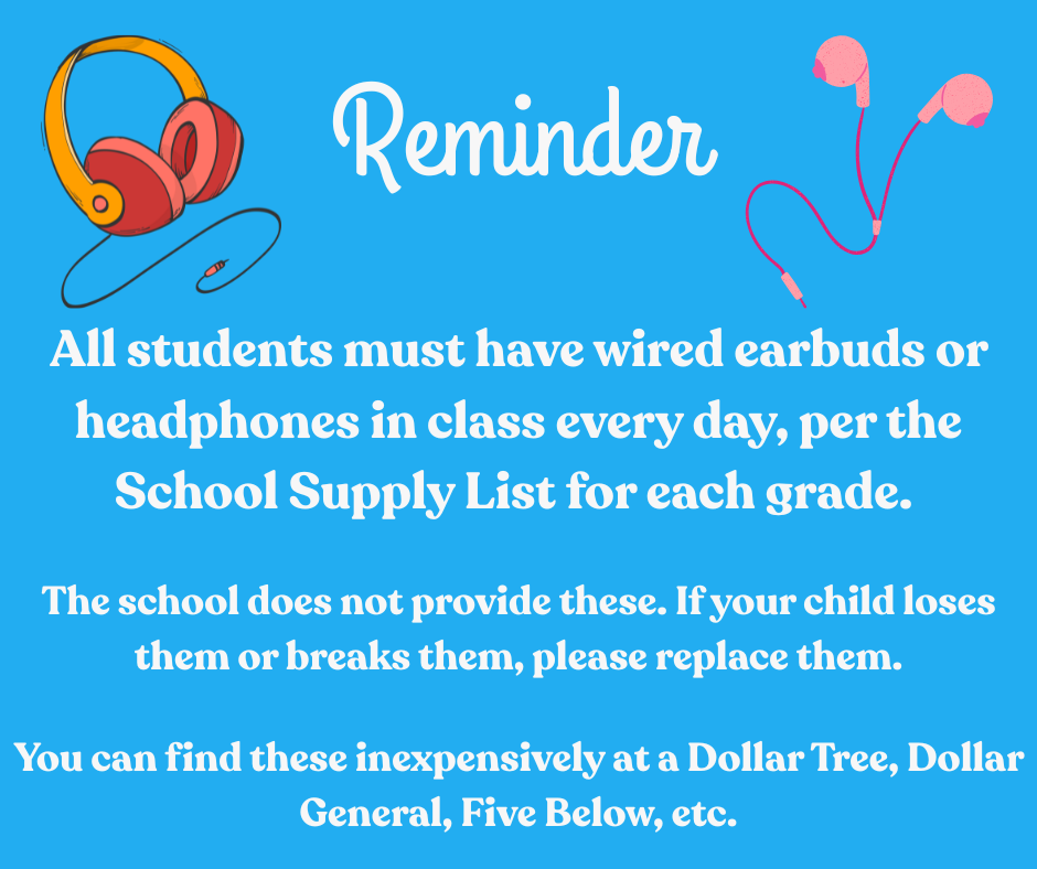 Headphones and Earbuds Reminder