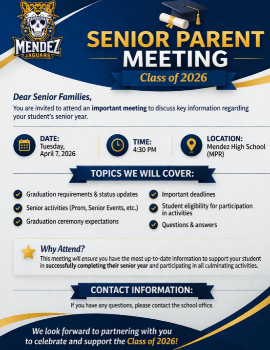 Flyer for Senior Parent Meeting