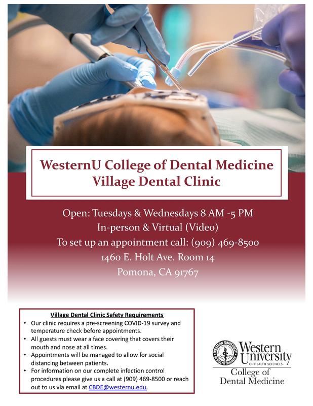 WesternU College of Dental Medicine Village Dental Clinic Featured Photo