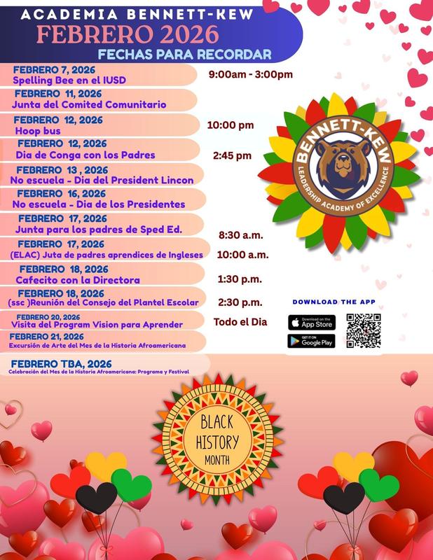 Calendario febrero 2026