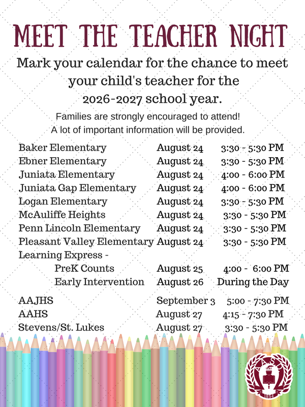 Meet the Teacher Schedule