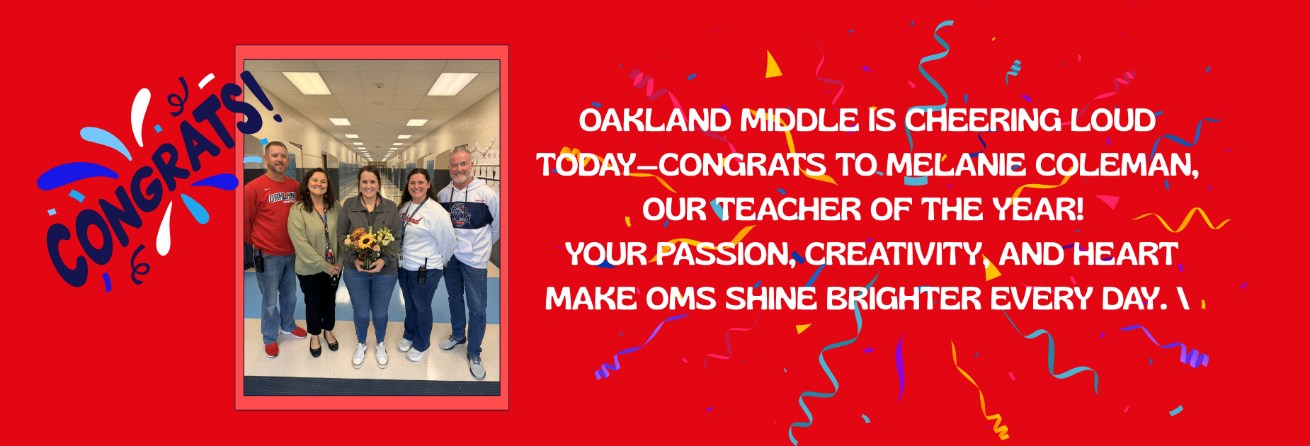 OMS Teacher of the Year
