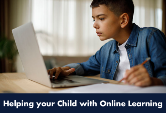 Help your child with online learning/Ayude a su nino con aprendizaje virtual