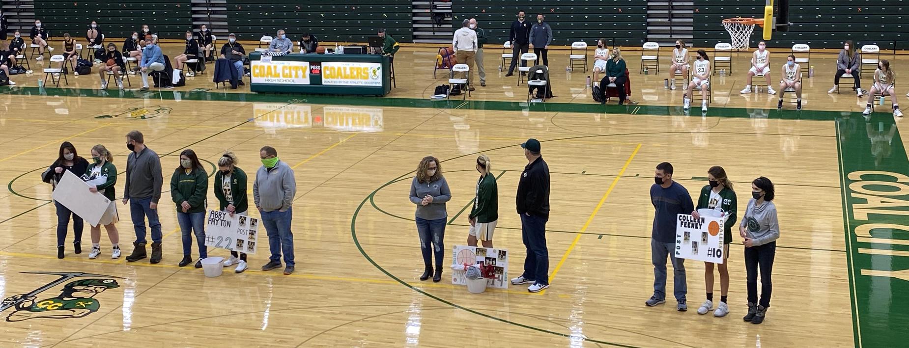 Varsity Girls BB Senior Night