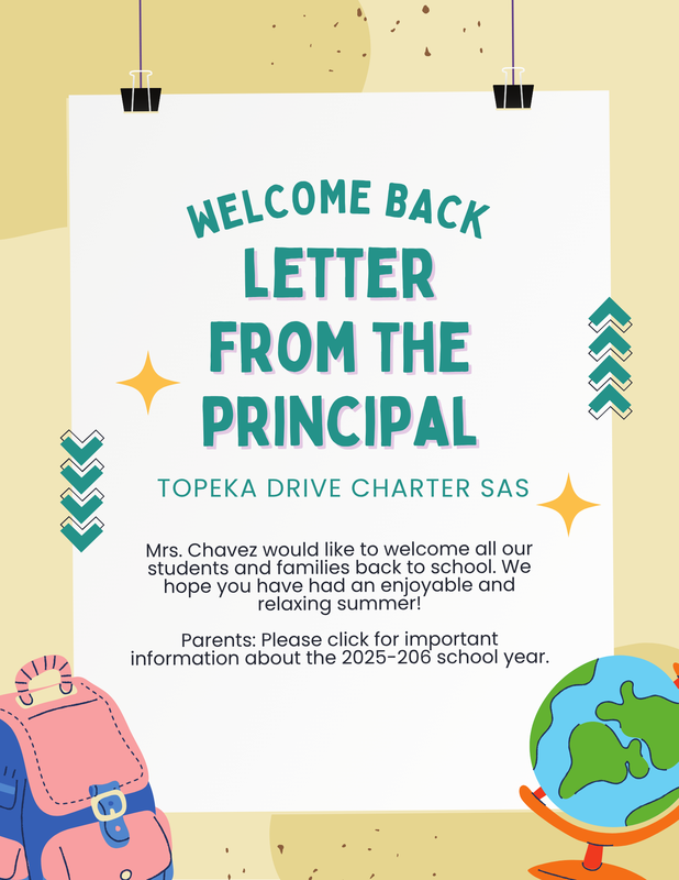 Welcome Letter from the Principal flyer
