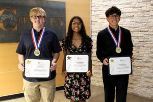 2025 Outstanding Performers Craig Hughs, Aniyah Johnson, Jackson Alvarez