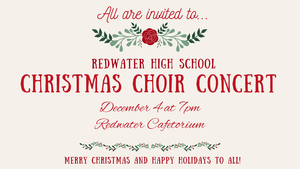 Christmas Concert Banner with information