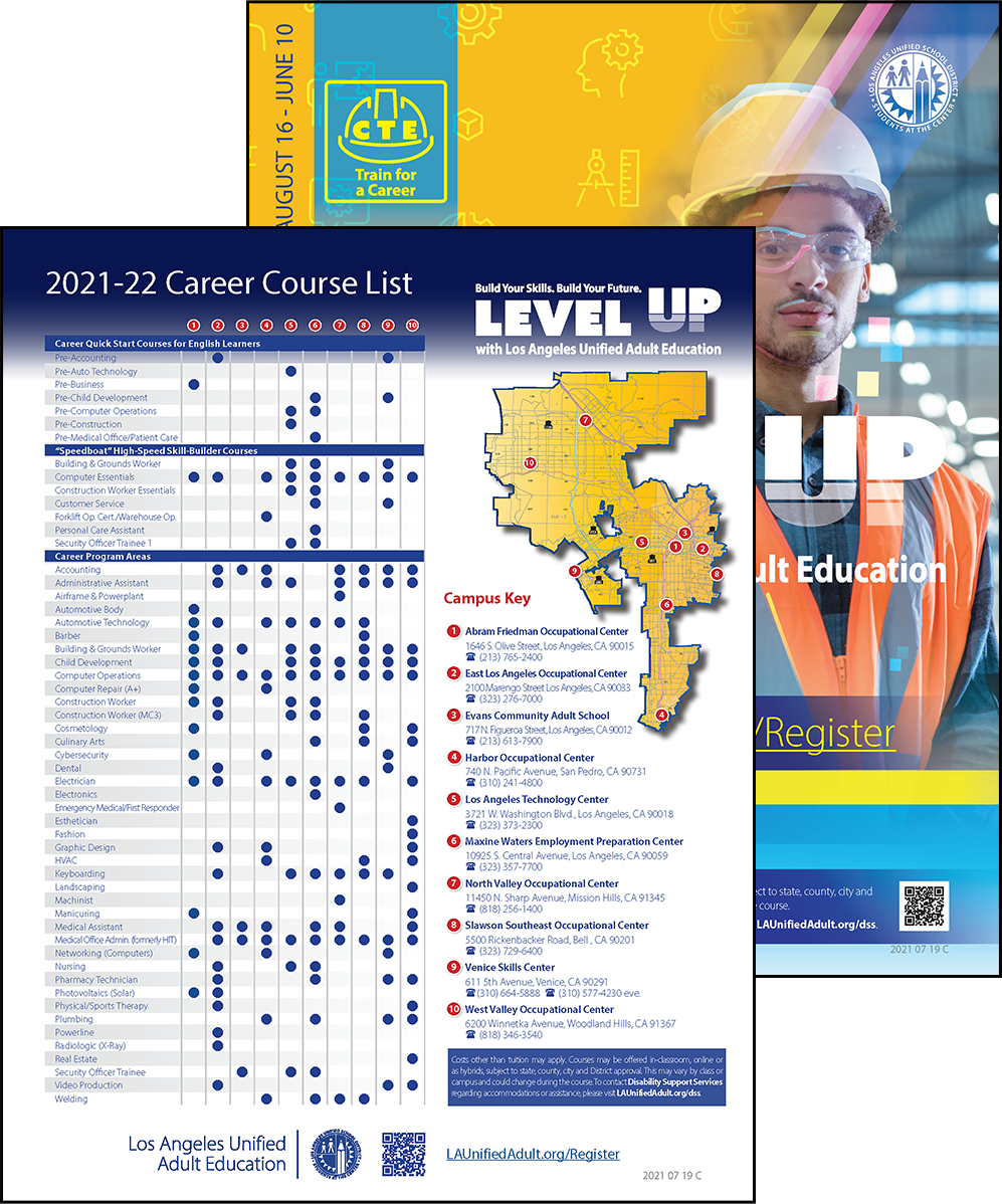 Career Technical Education Flyer - Program Area - Cover 02