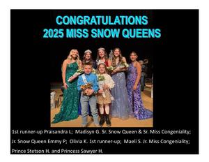 2025 Sr. and Jr. Snow Queen Winners