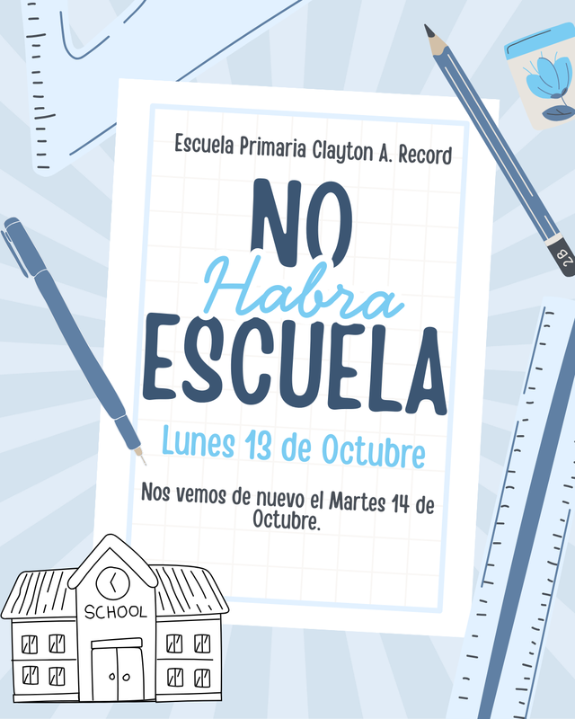 No Habra Escula Octubre 13