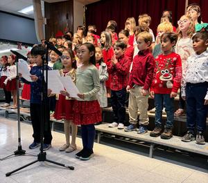 Monterey Hills Elementary students perform during the first show of the Winter Sing. (Photo Courtesy of South Pasadena Unified School District)