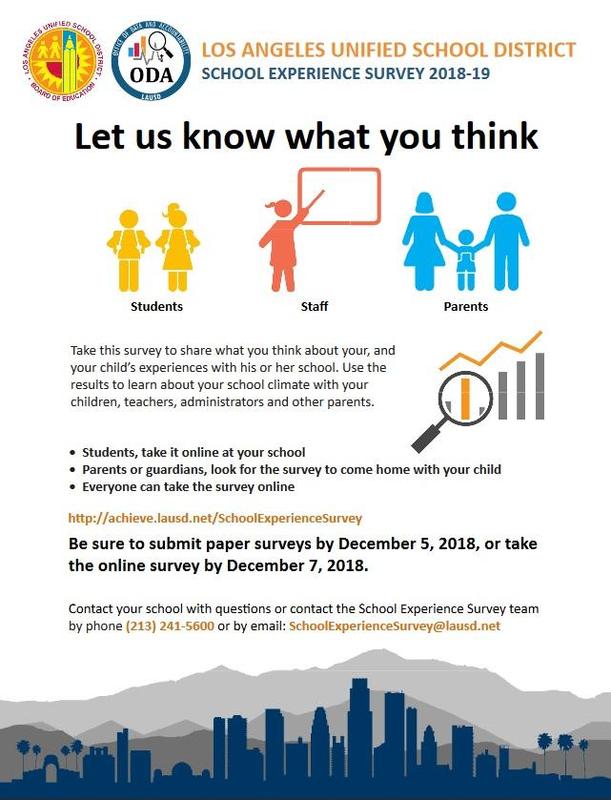 School Experience Survey 2019 Featured Photo