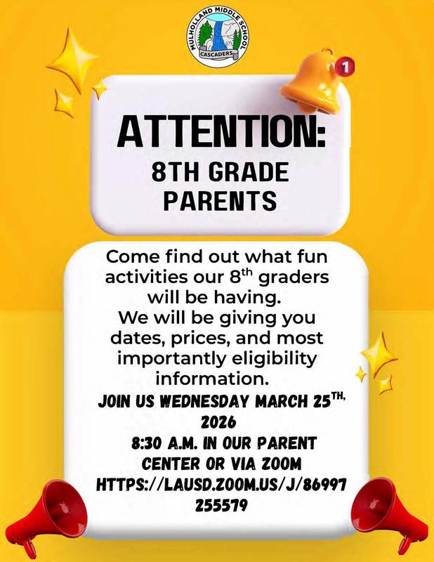8th Grade Activities Meeting