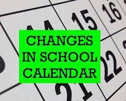 Board Approves Calendar Changes