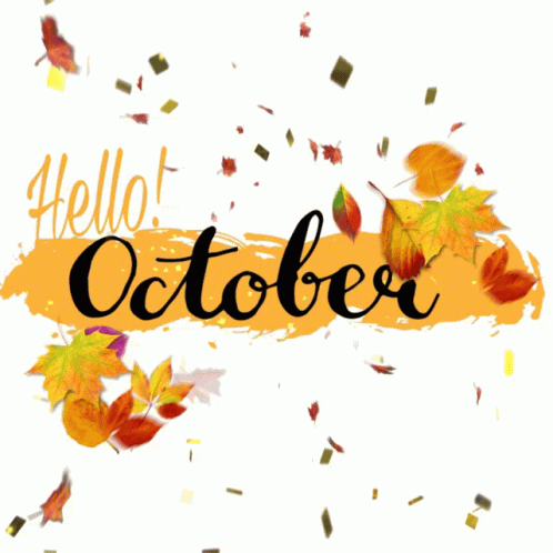 October leaves falling