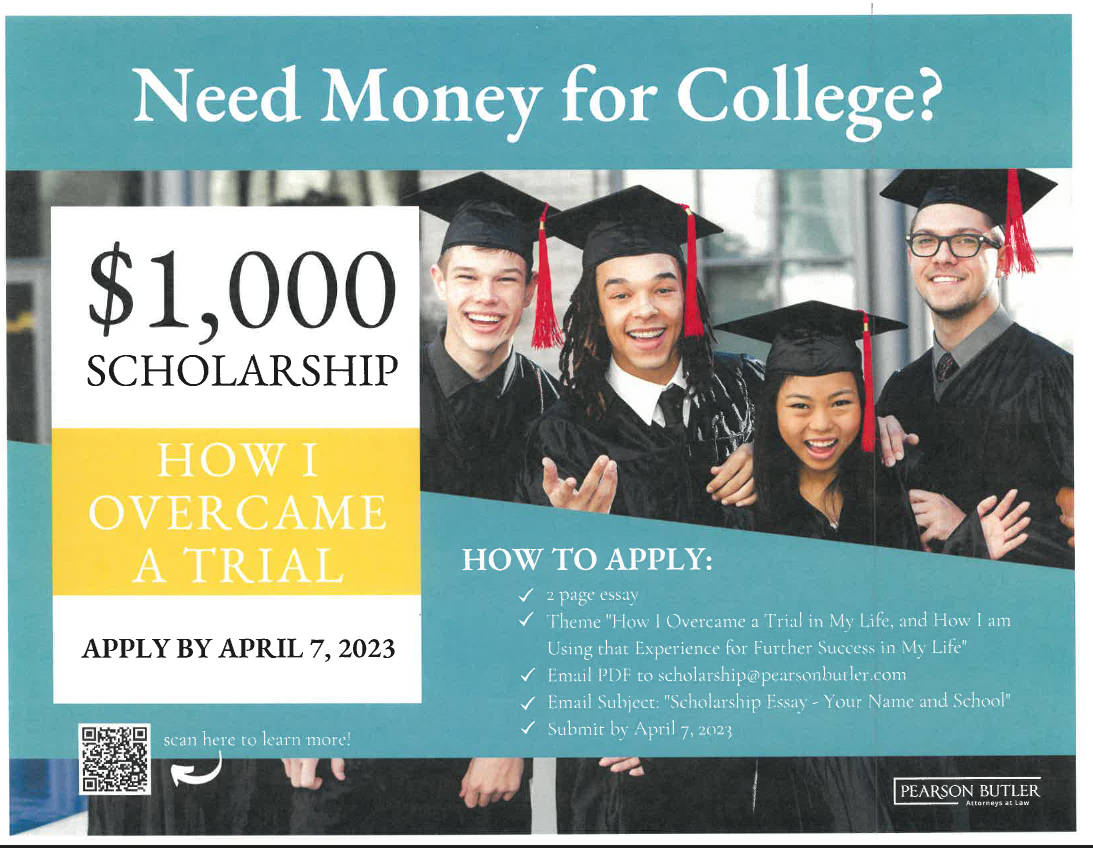 Pearson Butler Scholarship