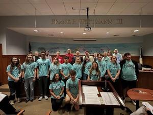 The high school students successfully formed a partnership with the city to issue a proclamation designating February 8-13 as “Hope Week” in Pass Christian.