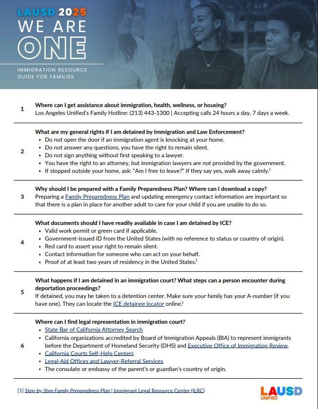 We Are One FAQs English 