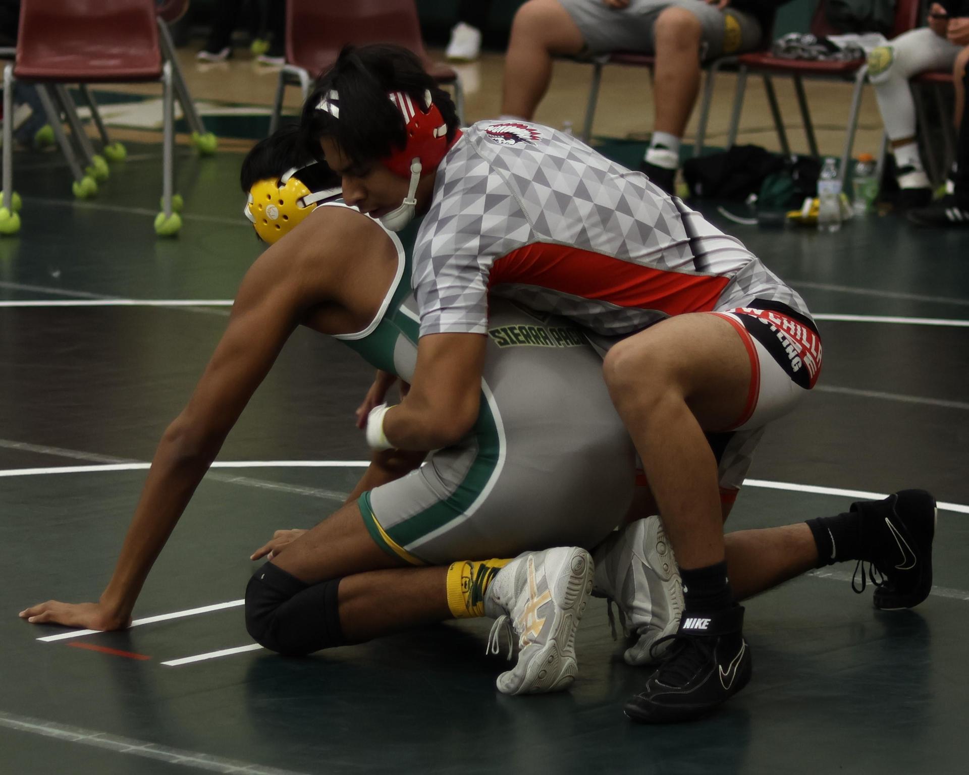 boys wrestling at liberty duals