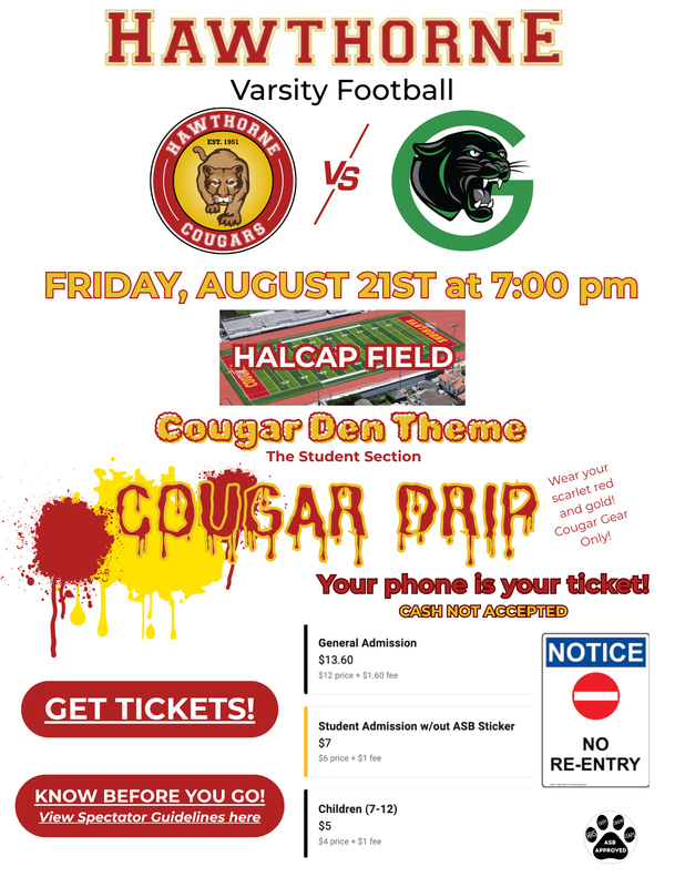 Hawthorne Cougar Football v. Gardena