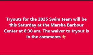 Tryouts for the 2025