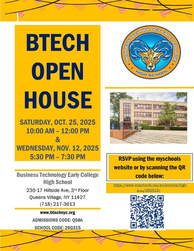 BTECH Open House Flyer