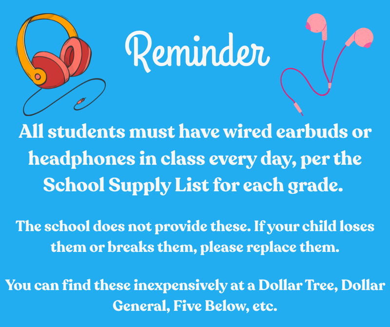 Headphones and Earbuds Reminder