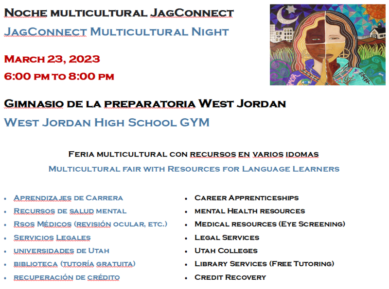 JagConnect Multicultural Night West Jordan High School