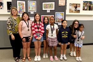 ISES art students at Oct. 13 Art Show
