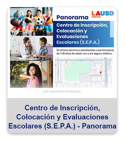 School Enrollment, Placement & Assessment (SEPA) Panorama Span_Flyer_btn