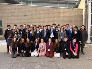 DECA group at state conference