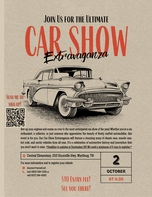 WCES Car Show Informational Flyer