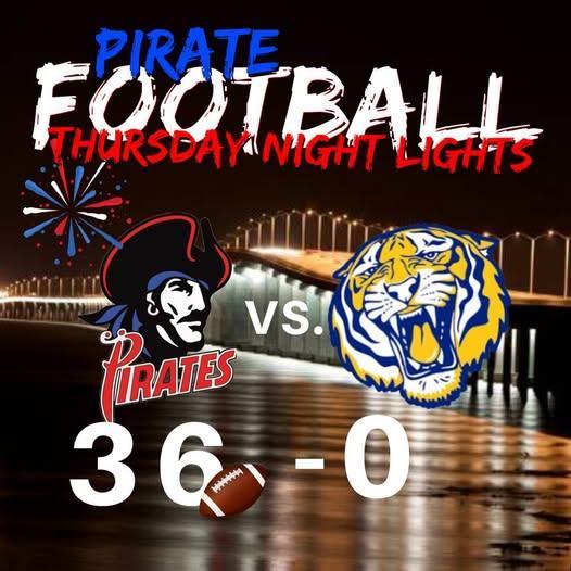 Congratulations to our PCMS football team for an outstanding Homecoming win against the Bay Tigers!!