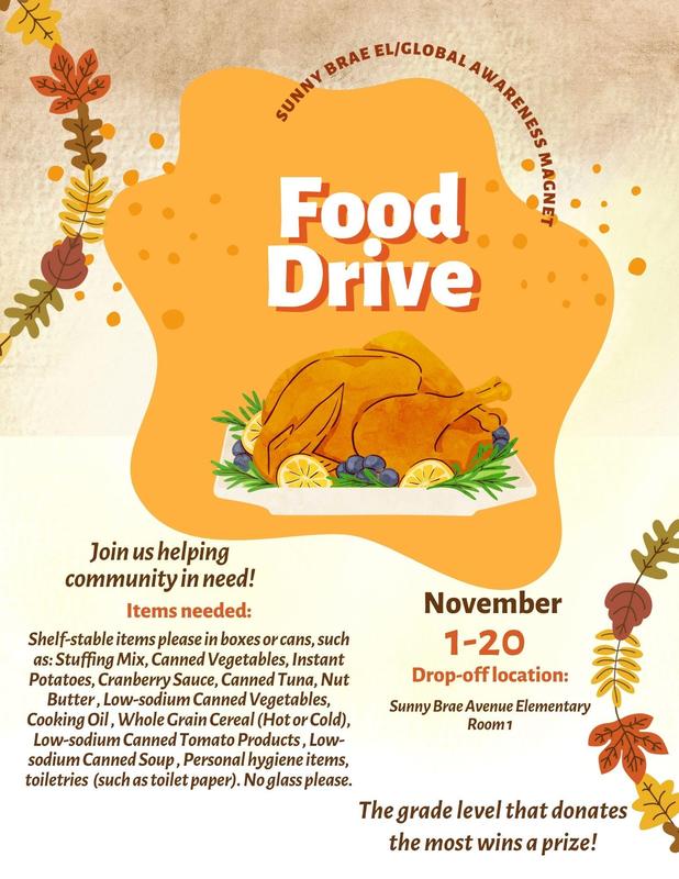 Sunny Brae EL/Global Awareness Magnet Food Drive