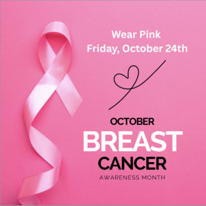 Wear Pink for Breast Cancer awareness