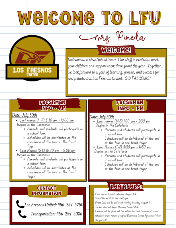 LFU Back-to-School Guide for Freshman