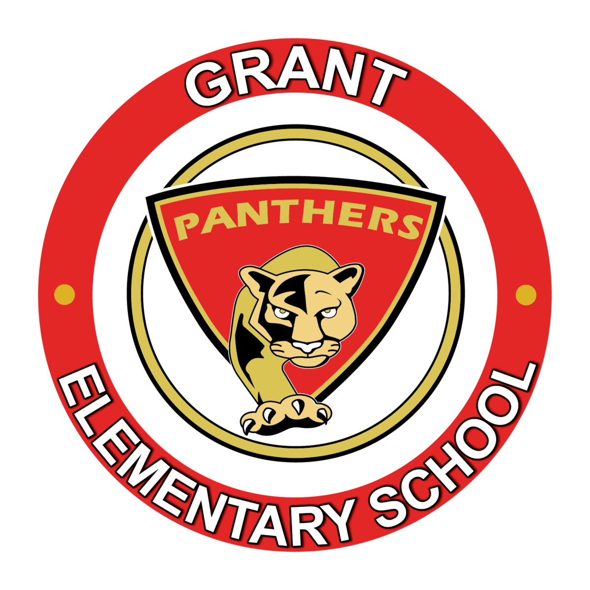 Grant elementary logo with text